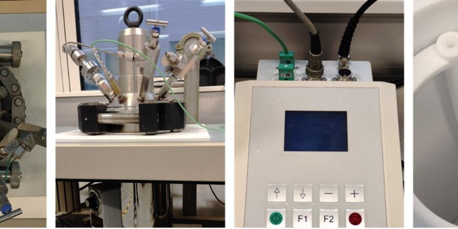An autoclave is used to expose test specimens to corrosive environments 
