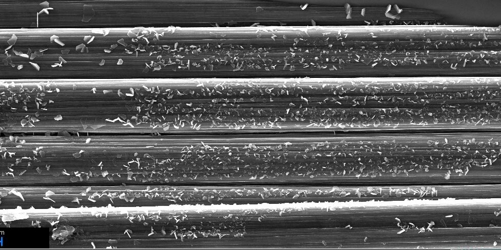 Abscheidung auf Fasern